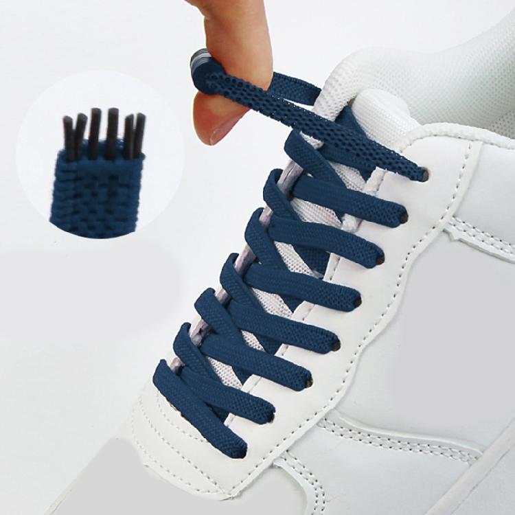 Metall-Aglets Elastische Schnürsenkel Strapazierfähig Abriebfest Schuhbänder Einfache Montage Perfekt Für Kinder Erwachsene Senioren
