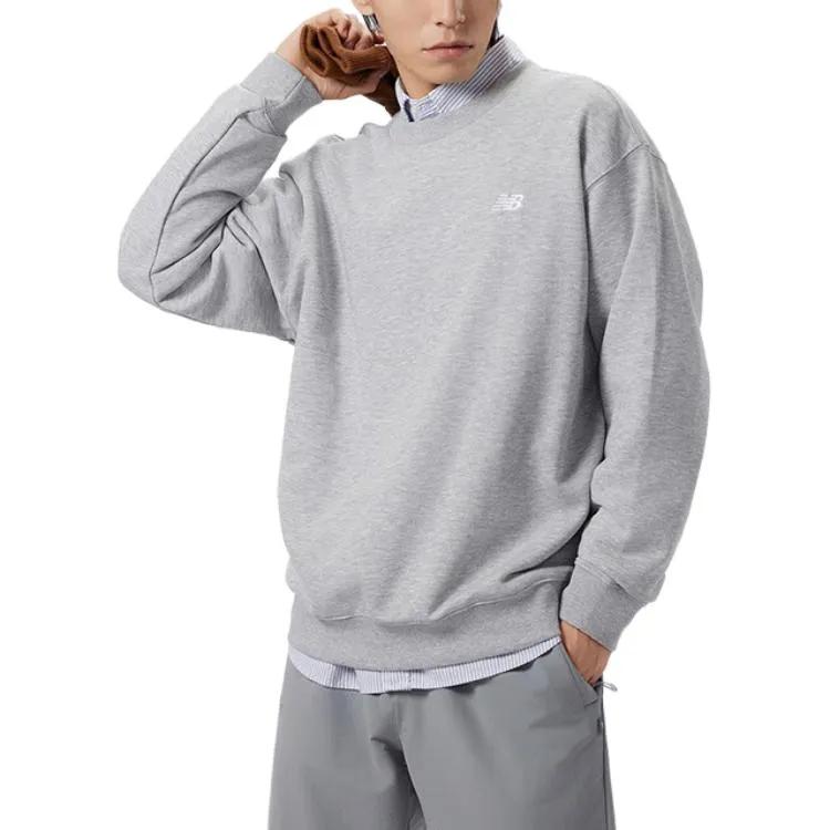 New Balance Sweatshirt Men's Gray (Unisex) Sweatshirts MT41507 AG