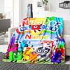 Customiz Name Personality Numberblocks  Blanket Soft &Warm Sofa Office Bed Travel Lunch Break Blanket, Gift Suitable All Seasons