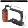 Metal Cage with Wood Handle for Song zve10 Video Shootings Accessories Cold Shoe Mics Light Extension