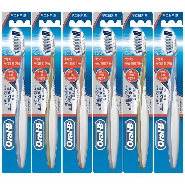 

Зубная щетка Oral-B Cross Action Complete 7, 35 щетинок, упаковка 6, корейская зубная щетка 1 шт., здоровье зубов