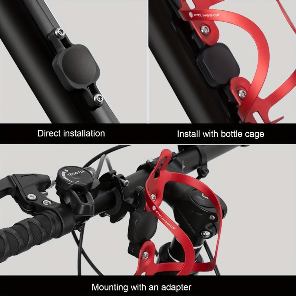 Bicycle Airtag Water Bottle Holder Cage Airtag Bike Hidden Protective Case GPS Locator Tracker for Bicycle Airtag Fixer