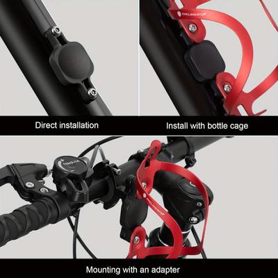 Bicycle Airtag Water Bottle Holder Cage Airtag Bike Hidden Protective Case GPS Locator Tracker for Bicycle Airtag Fixer