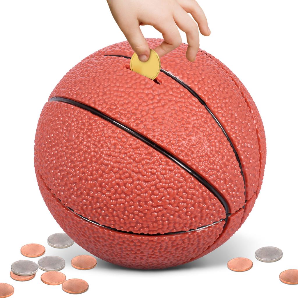 Sportovní kasička Elastické kasičky na mince Spořicí nádoba Basketbalový/Fotbalový/Fotbalový/Baseballový kasička pro chlapce dívku Sportovní fanoušek Suvenýr