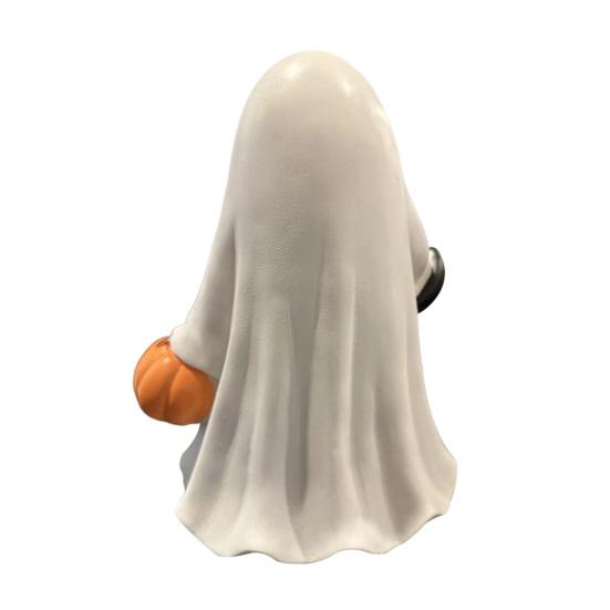 Halloween Ghost Statue Mini Resin Figurine Cute Funny Cartoon Design Spooky Statue Festival Party Decoration
