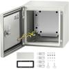 NEMA Stahlgehäuse, 20x20x15 cm NEMA 4X Elektrische Stahlbox, IP66 Wasserdicht & Staubdicht, Elektrische Anschlussdose für Außen / Innen