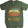 Solid Color Teeshirt Boys Oneck Tshirt Streetwear Let Me Tell You About My Jesus Retro For Unisex Teeshirt Quick Dry Shirt
