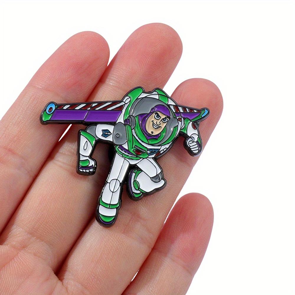 1pcs Disney Buzz Lightyear Cartoon Brooch Creative Toy Enamel Pin Clothing Backpack Jewelry Metal Badge Ornament Holiday Gift