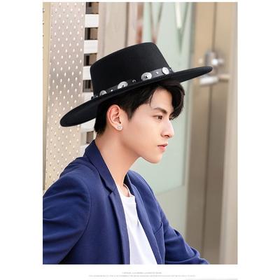 Unisex Winter Autumn Large Brim Fedora Hat Ethnic Style