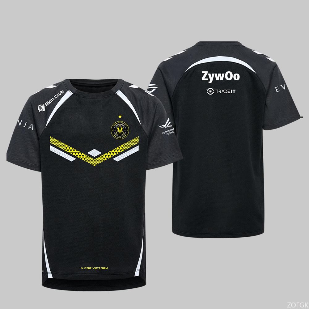 2025 CS2 Esports Team Team Vitality New Jersey CSGO Major Trainingsuniform Gamer Fans Individuelle T-Shirts Street Oversized Tops