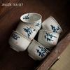 Chinese Tradition Handmade Ceramic Teacup Coffee Cup Travel Tea Bowl Household Boutique Teaware Portable Personal Single Cup
