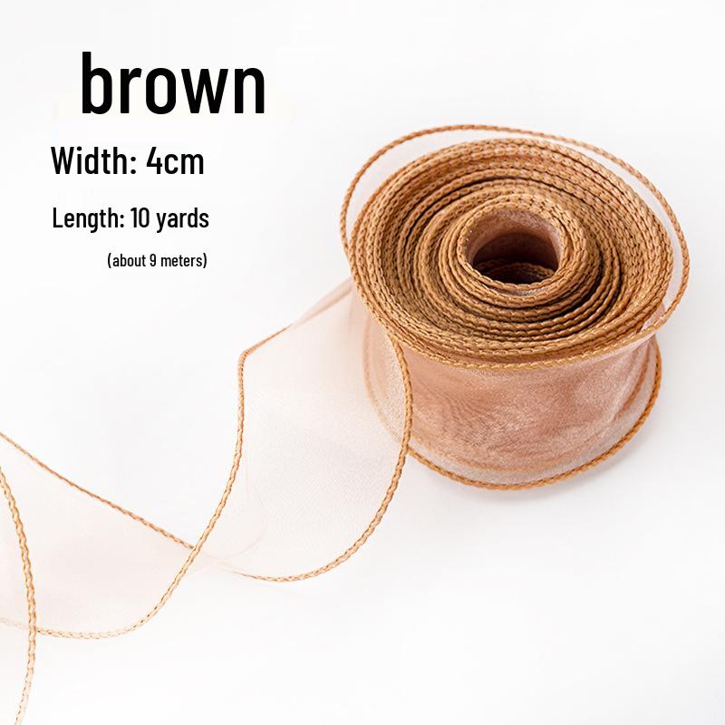 Elegant Fishtail Silk Ribbon for Cake and Bouquet Decoration