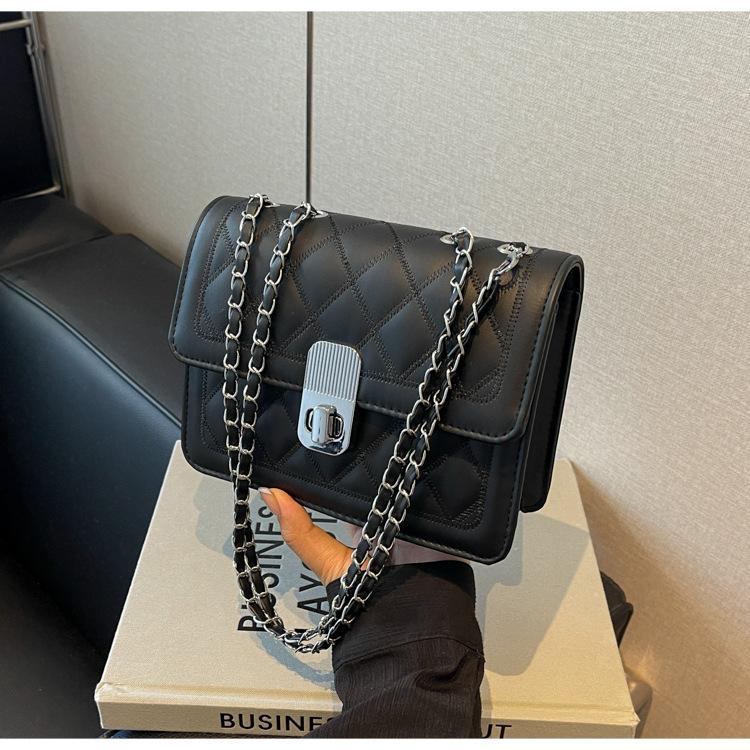 Premium diamond small bag 2025 new women's bag fashion versatile messenger bag small fragrant wind chain commuter shoulder bag