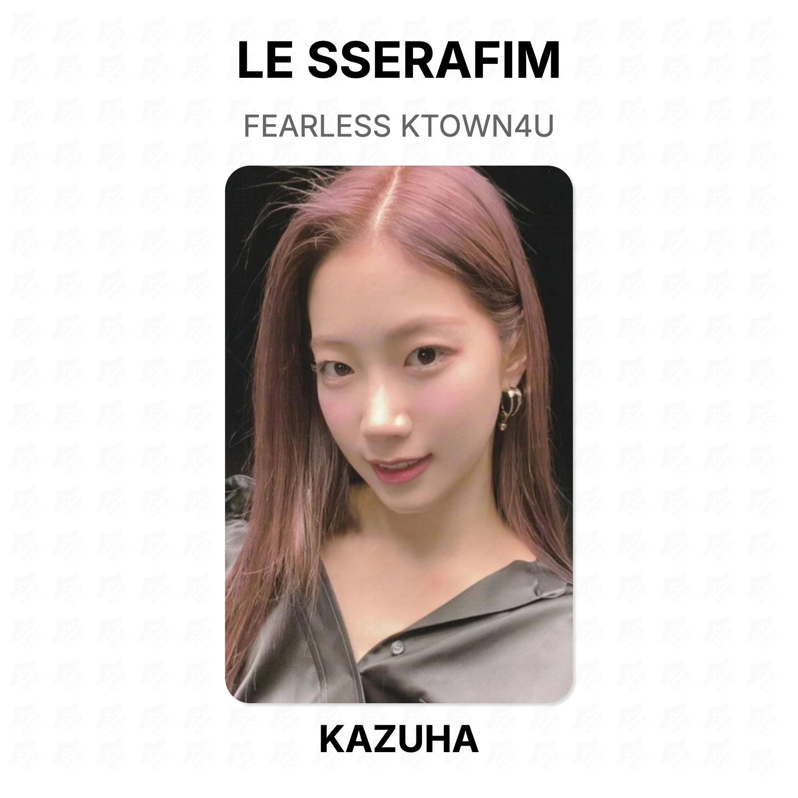 LE SSERAFIM FEARLESS KTOWN4U Official Photocard KAZUHA