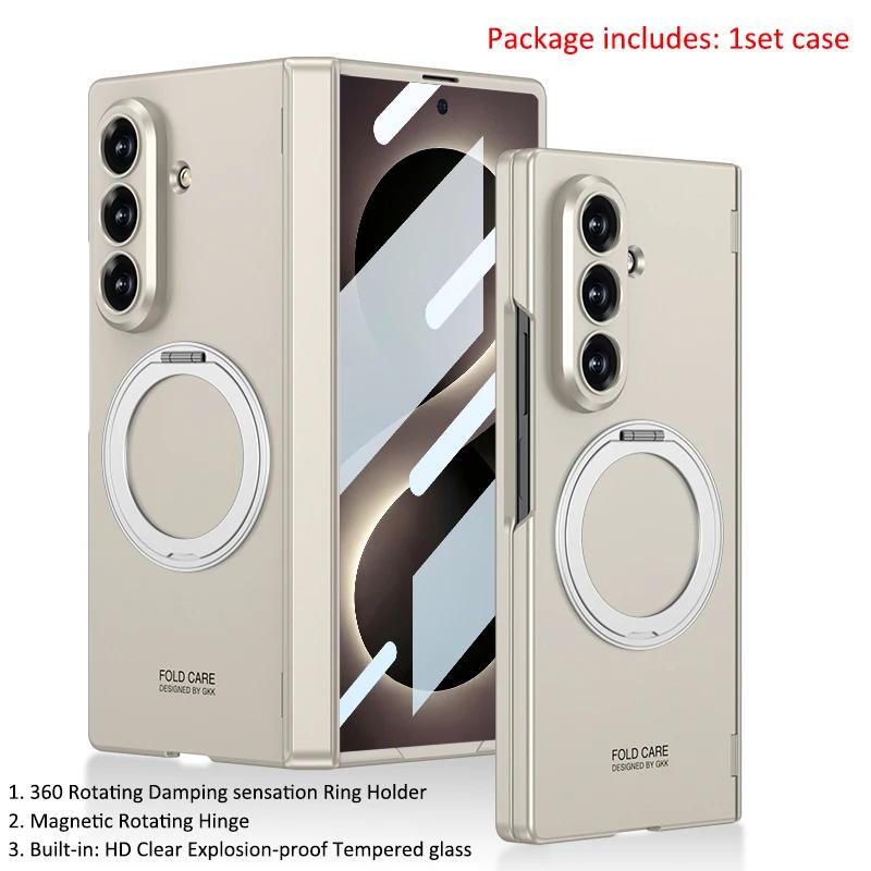 Magnets Magnetic 360 Rotating Ring Holder Protector Case For Samsung Galaxy Z Fold8 Ultra Fold 8