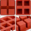 Cube Cake Silicone Mold Square Mousse Baking Tray French Dessert Chocolate Brownie Ice Cream Jelly Pastry Tools Kitchen Items