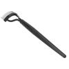 Eyelash Comb Folding Reusable Stainless Steel Eyelash Separator with Cover Cosmetic Tool Black