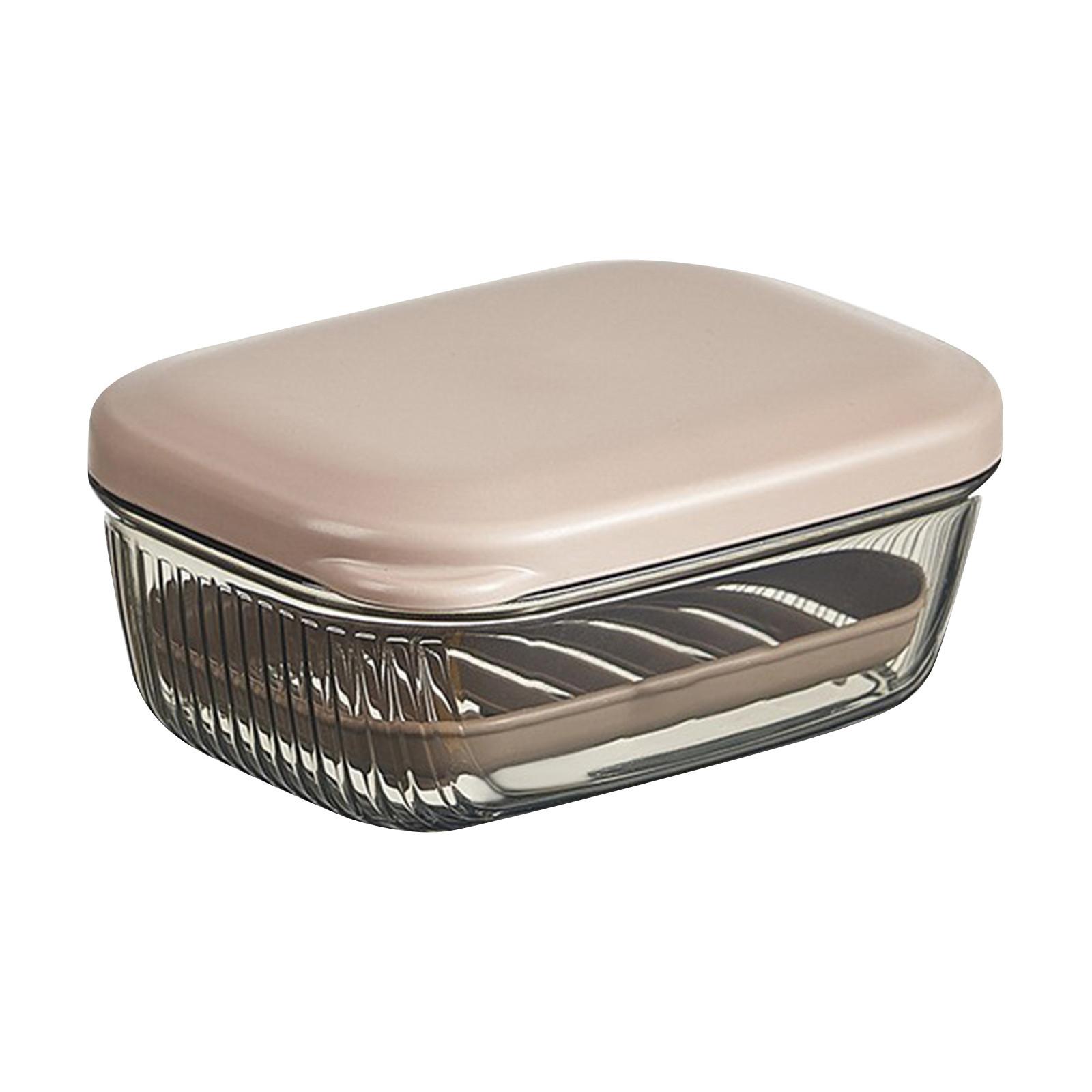 

Shower Wall Soap Box With Soap Protector Cover, PP Material Soap Box One Size чёрный