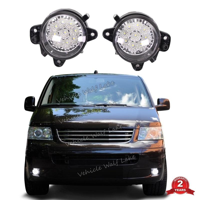 

2Pcs For VW Transporter Multivan Caravelle T5 2003 2004 2005 2006 2007 2008 2009 2010 Car Styling 9 LED DRL Fog Light Fog Lamp