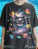 Vintage Space Cat Comfort Colors® Tshirt, Galaxy Kitten Tees, Retro Celestial Sweater, Sci-Fi Y2K Tanktop, Planet Gift Faded Streetwear
