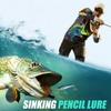 Slow Sinking Pencil Lure Reusable Fishing Crankbait 5.71 Inches Long Casting Bait Colorful Angling Tackle Kits For All Water