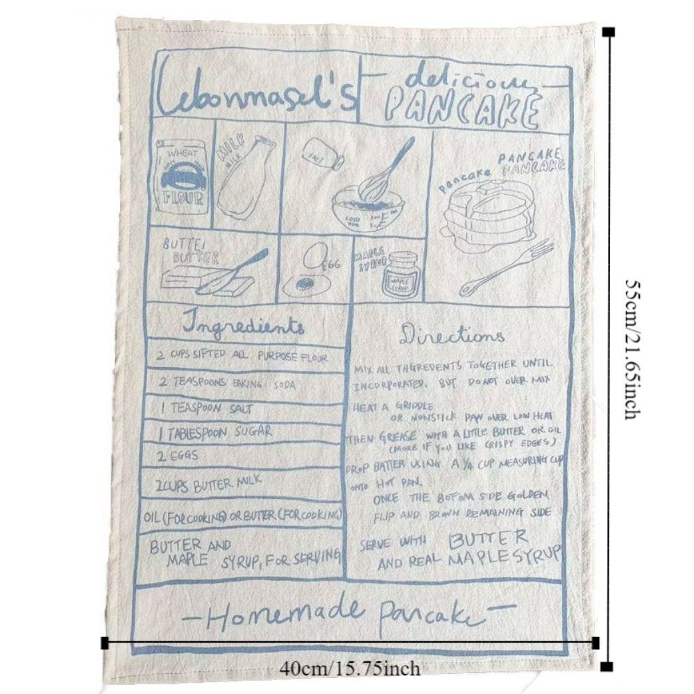 French Printing Kitchen Desktop Mat Vintage Baking Cloth Photo Background Cloth  Party Decoration