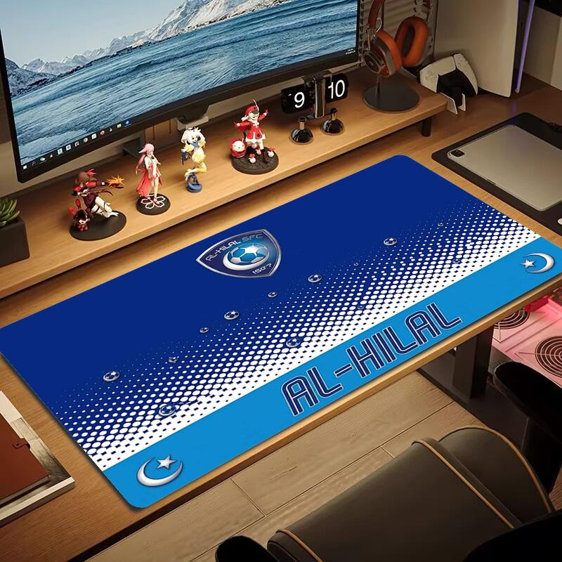 Al-Hilal SFC Color Mouse Pad Large Gaming Table Cushion Non-slip Laptop Tablet Big Mousepad XXL Mat Mini PC Playmat With Lock Edge