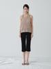 Replain Linen Halter Knit Top_Beige