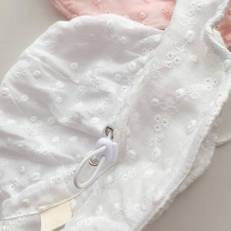 Baby Girls Sun Hat Summer Panama Breathable Hollow Bucket Hat Cute Floral Baby Infant Fisherman Cap