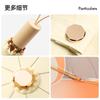 New 8-bone Hand Open Color Glue Fabric Parasol Three-fold Sunscreen Umbrella Folding Sun Umbrella Weather and Rain Muse Umbrella