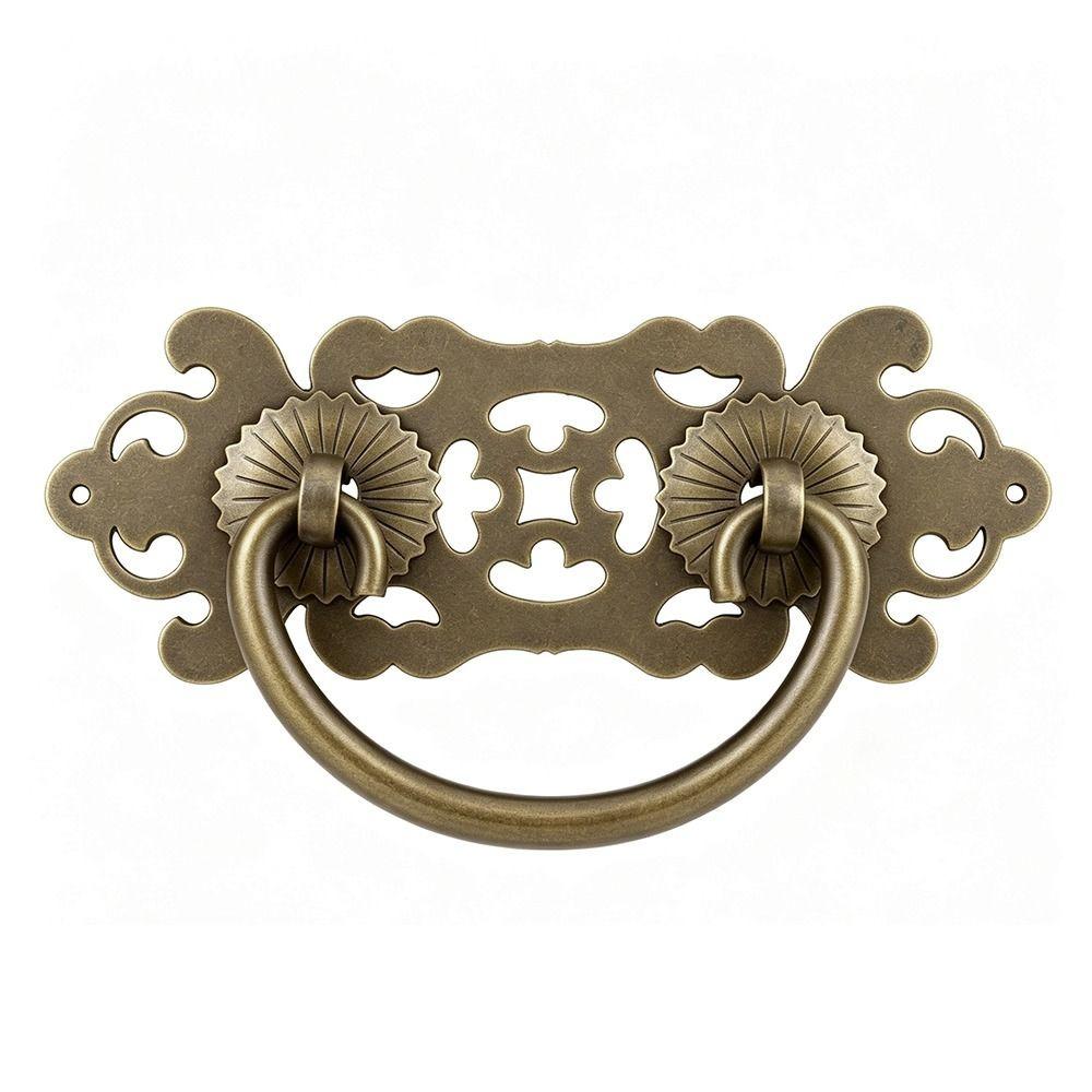 2pcs Easy Install Cabinet Pulls 10.2*4.1cm Furniture Handles Antique Drawer Handles  Drawers
