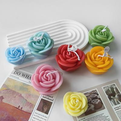 2025 Neue Blume Silikon Kerzenform 3D Pfingstrose Blume Seife Gips Harz Gussform DIY Schokoladenkuchen Backwerkzeug Hochzeitsgeschenk