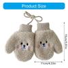 Cosy Infant Fleece Lined Hand Mittens Attached Neck Rope For 1-4 Year Old Children Soft Winter Accessories Unisex