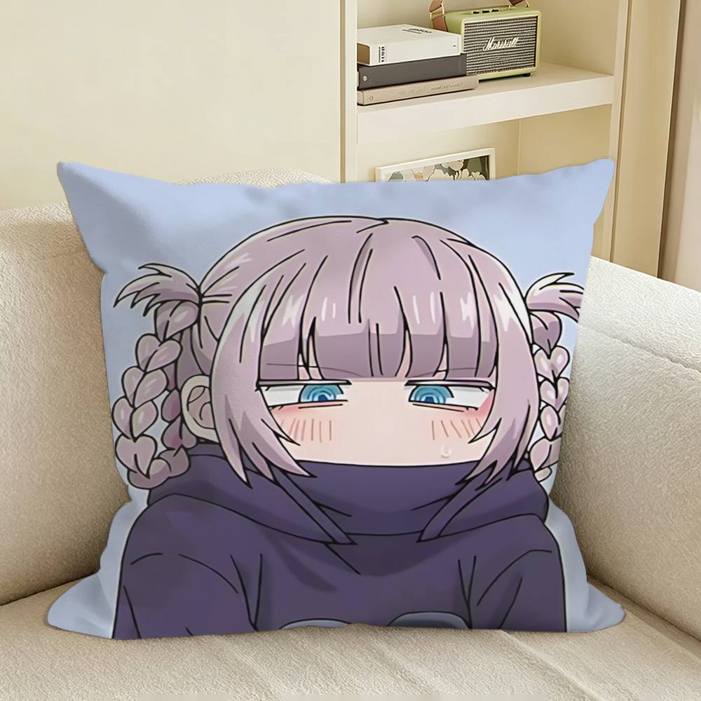 Night Girl Nanakusa Nazuna Anime Square Sofa Pillow Cover Solid Color Living Room Home Decor Cushion Case