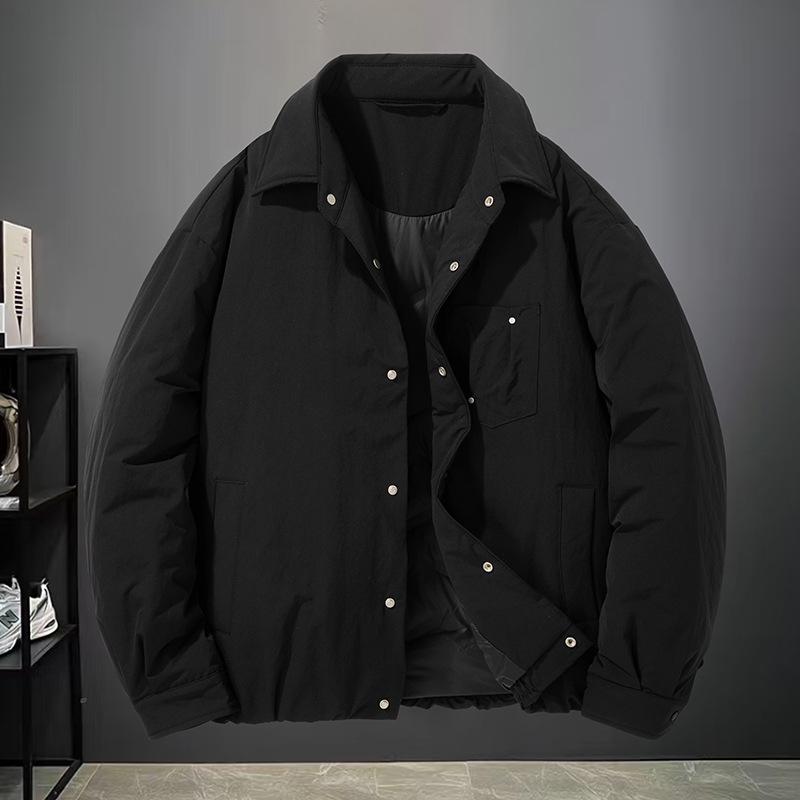 

Men s Winter Stand Collar Down Jacket - Stylish Outdoor Casual Top L