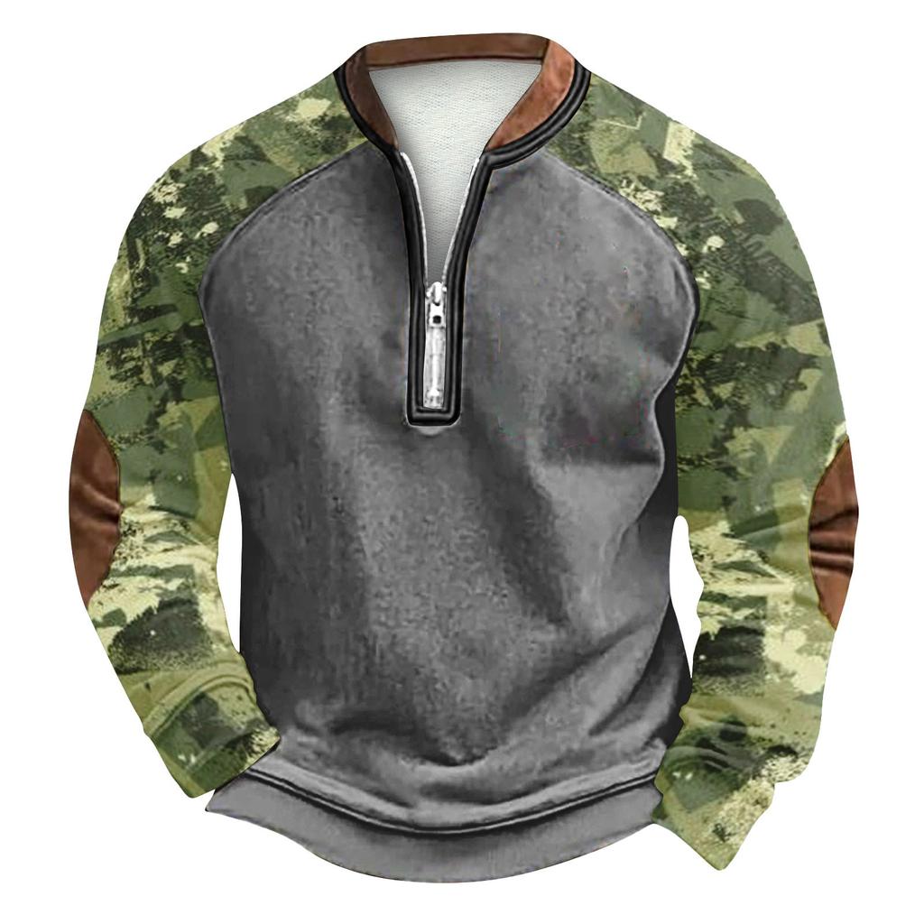 Herren Winter Sweatshirt mit Schnallenmuster