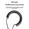 Laptop Spring Loaded USB C Cable 100cm 120W Rapid Charging Double Type C End High Durability Anti Twist Design Universal