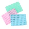 66 Holes Candy Fudge Silicone Mold Mini Chocolate Ice Cube Tray Fruit Shaped Non-Stick Soft Jelly Mold