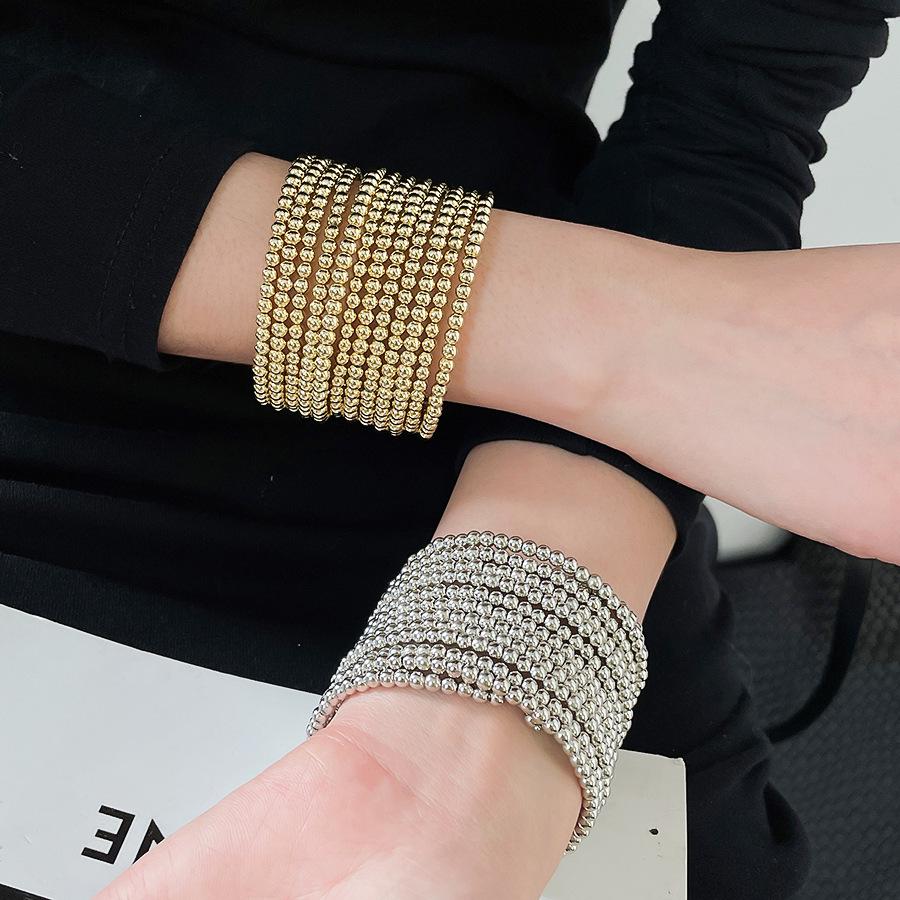 Elegantes mehrschichtiges geometrisches Armband: Luxuriöser, Personalisierter Design- und Kühner Grenzüberschreitender Statement-Schmuck