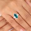 Apatit Edelstein 925 Sterling Silber Schmuck Partywear Ring Jahrestagsgeschenk Für Liebe CZR-20-11
