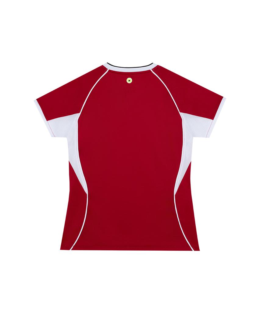 YONEX 265Ts002F Red Women'S Cutout Color Point Tennis Gamewear