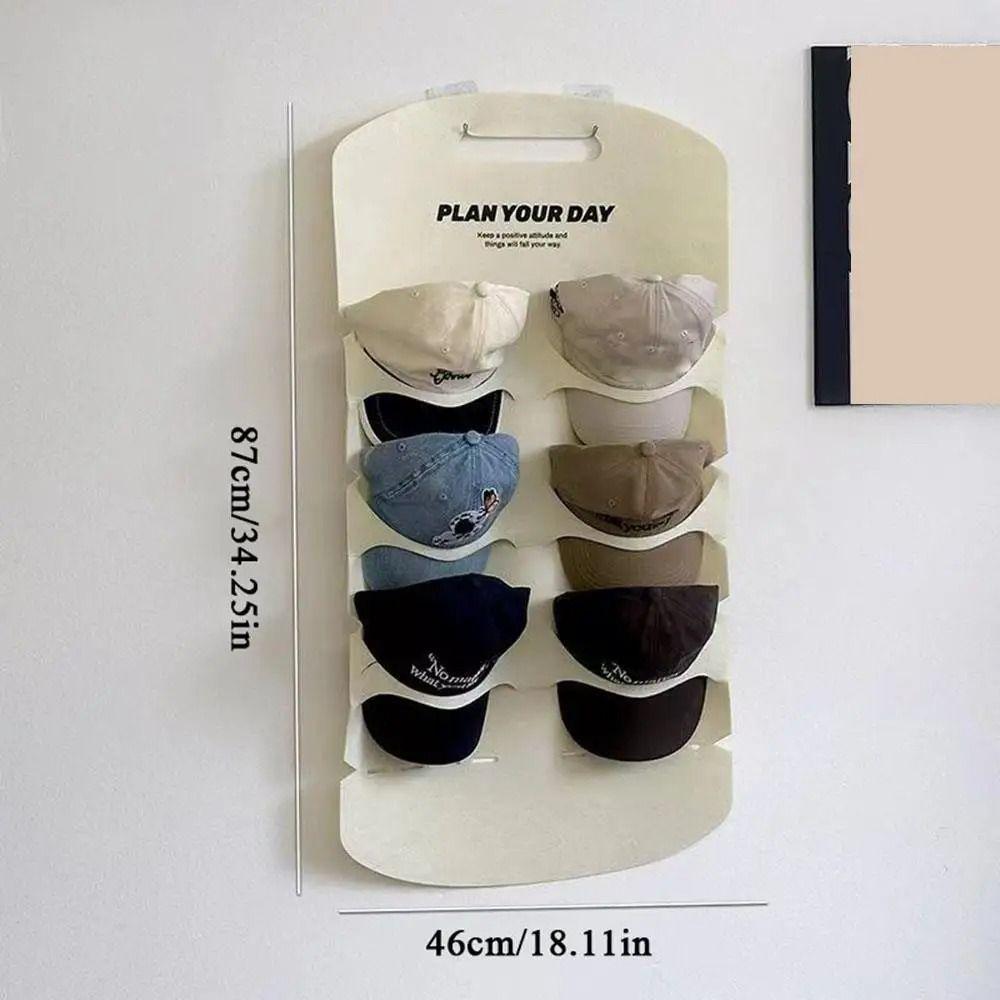 6/12 Pockets Baseball Cap Storage Hanging Bag Visible Hat Storage Holder Wall Door