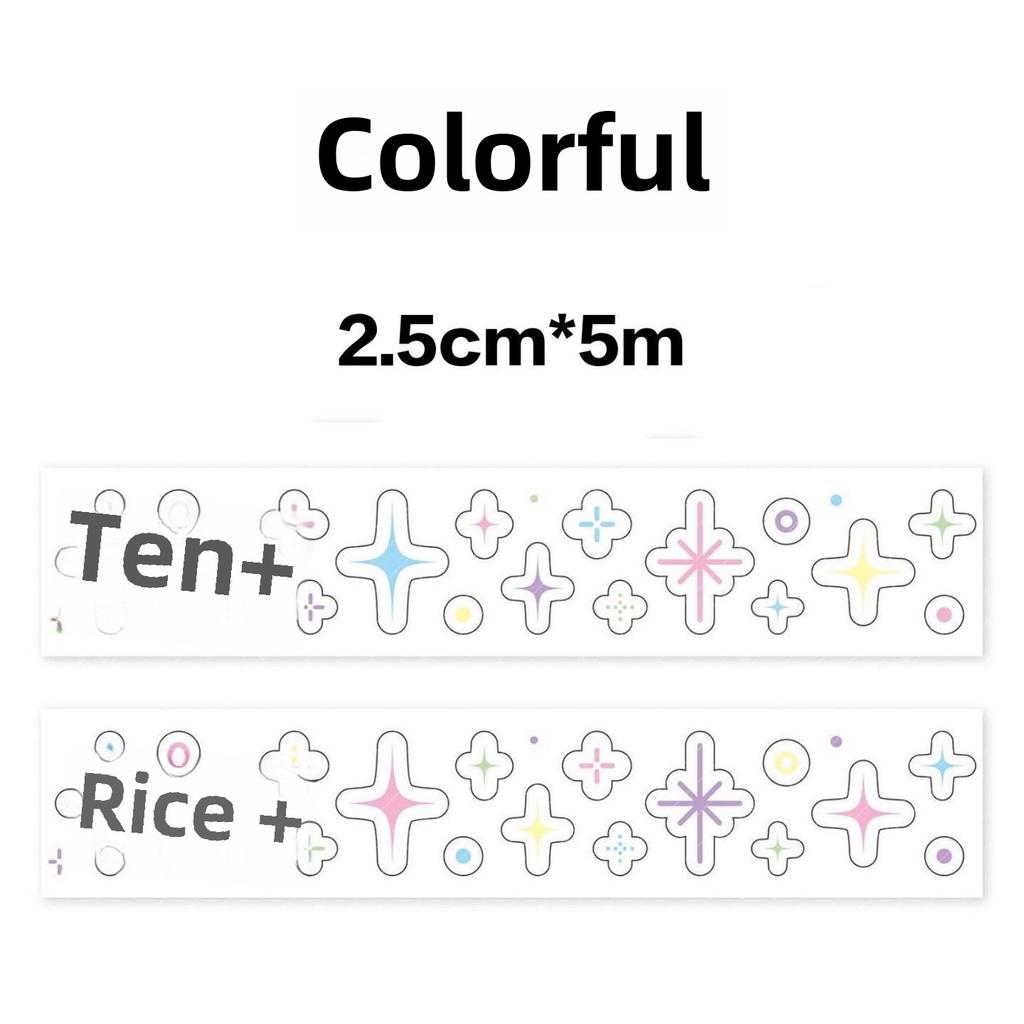 Decorative Sticker Tape Roll Hand Ledger Guka Basic DIY Hot Silver Sticker Tape