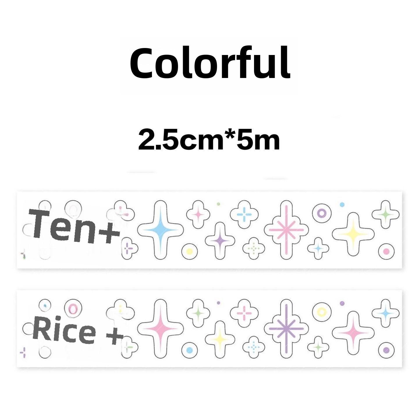 

Декоративная лента для наклеек, рулон, ручная бухгалтерская книга, Guka Basic DIY, горячая серебряная лента для наклеек разноцветный