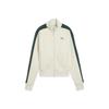 T7 Always On Short Track Logo Stand Collar Zip Long Sleeve Raglan Short Double Zip Jacket Women Jacket White 631965-92