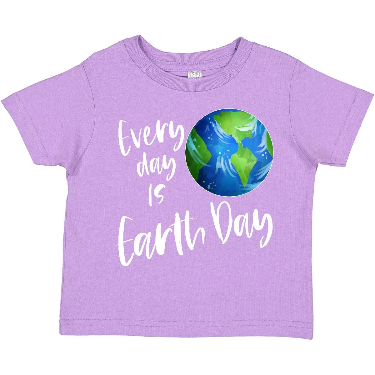 Inktastic Every Day Is Earth Day Toddler T-Shirt Globe Climate Change Global Jc 110