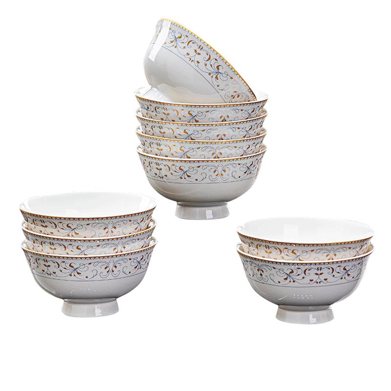 Jingdezhen Ceramic Dining Bowl Set