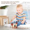 Crab Car: Wooden Bead Maze & Rattle for Baby Learning