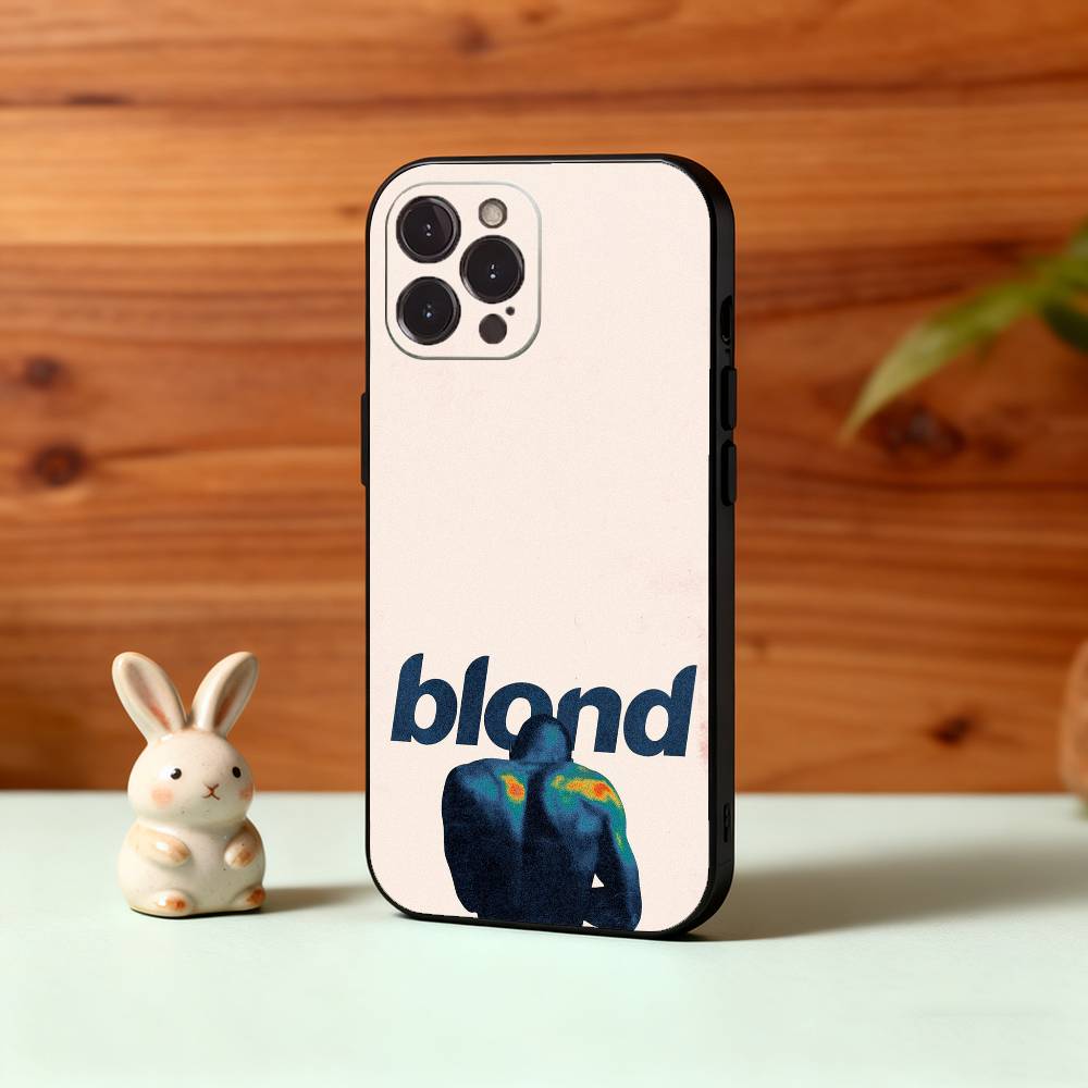 

F-Frank Ocean B-Blonde Phone Case For iPhone17 16 15 14 13 12 11 Pro Max Plus,5G Soft Black Case iPhone15plus