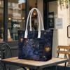 Gothic Lantern Print Casual Shoulder Tote Bag for Daily Outdoor Use